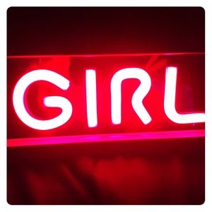 "Girl" neon light